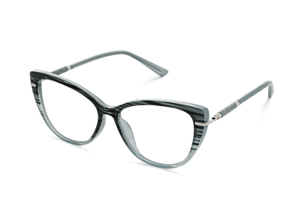 Eydology Juliet Blue Stripe Glasses 3