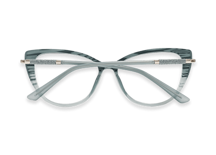 Eydology Juliet Blue Stripe Glasses 4