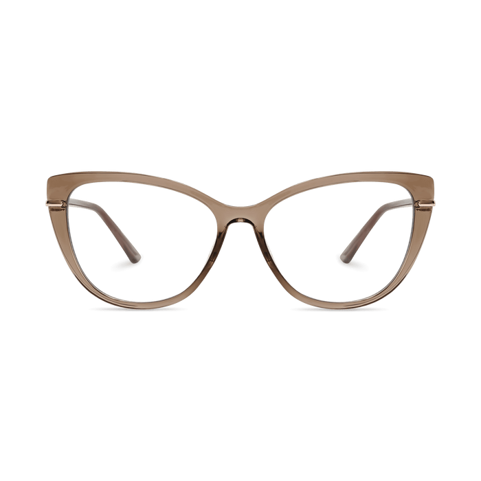 Eydology Juliet Crystal Brown Glasses 2