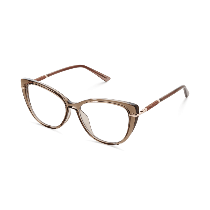 Eydology Juliet Crystal Brown Glasses 3