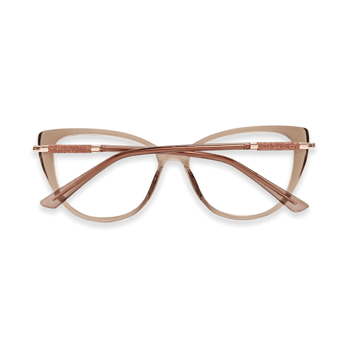 Eydology Juliet Crystal Brown Glasses 4