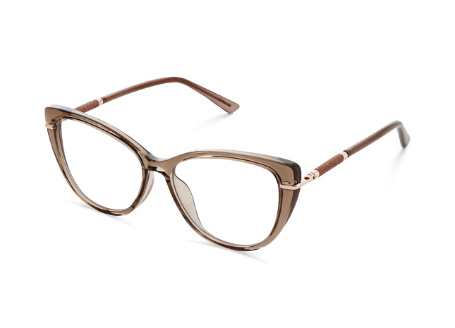 Eydology Juliet Crystal Brown Glasses 5