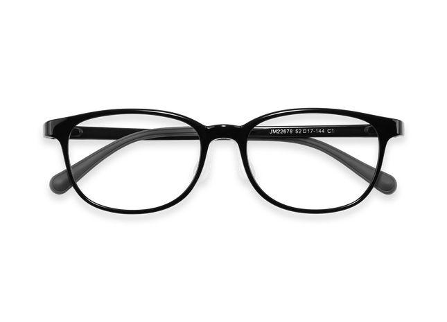 Eydology Kailynn Black Square Kids Glasses 1