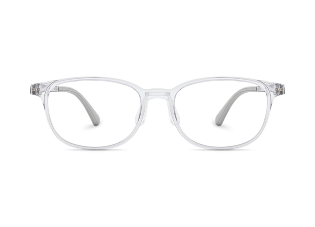 Eydology Kailynn Light Grey Square Kids Glasses 2