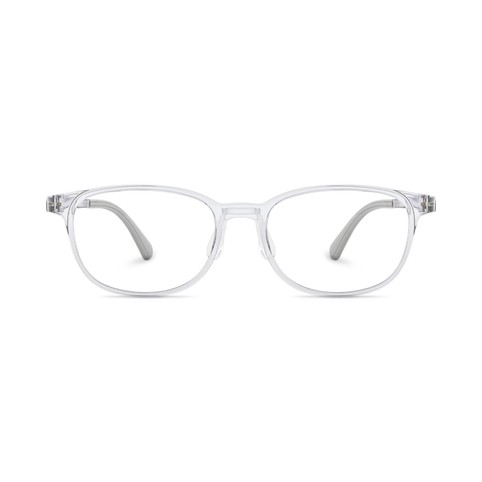 Eydology Kailynn Light Grey Square Kids Glasses 2