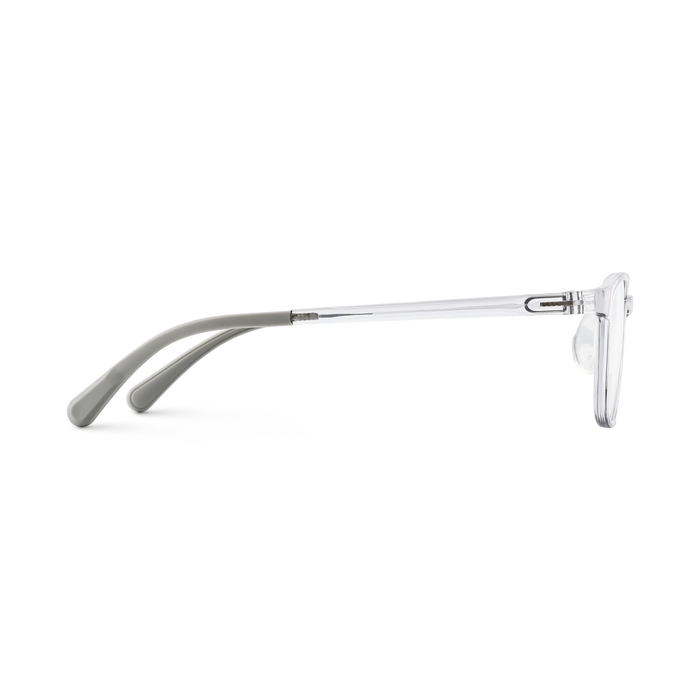Eydology Kailynn Light Grey Square Kids Glasses 4