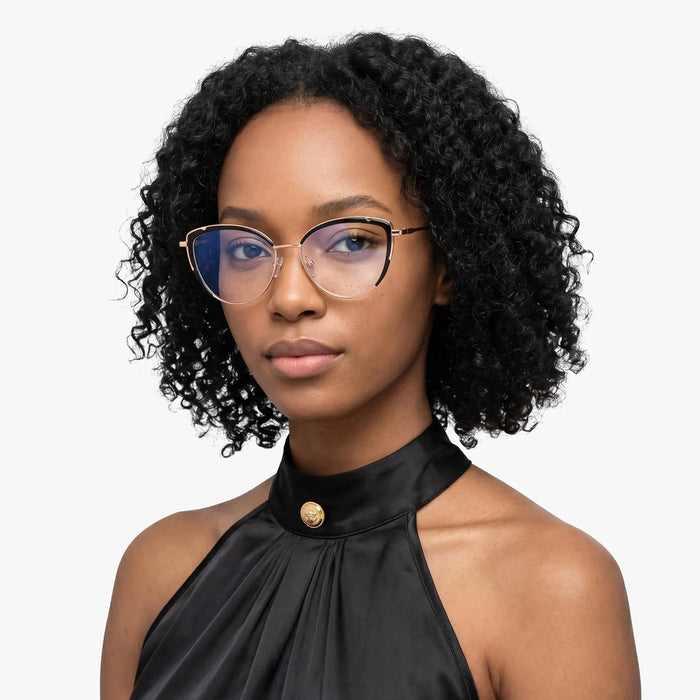 Eydology Kairi Black/Gold Glasses 3