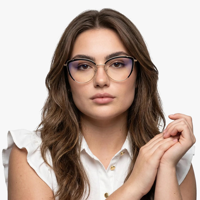 Eydology Kairi Black/Gold Glasses 4