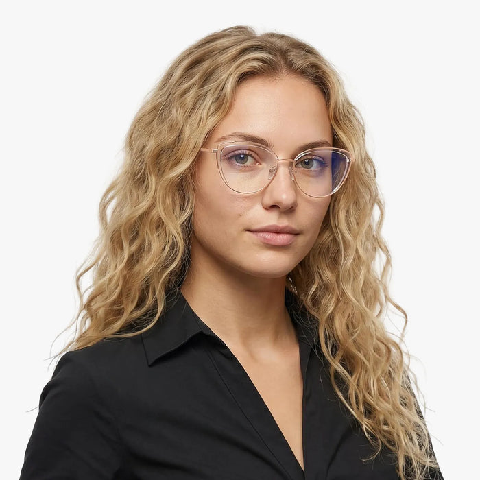 Eydology Kairi Clear/Rose Gold Glasses 3