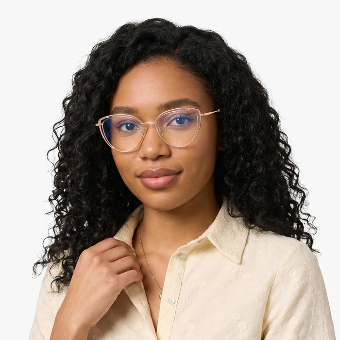 Eydology Kairi Clear/Rose Gold Glasses 4