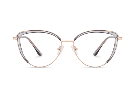 Eydology Kairi Transparent Grey/Rose Gold Glasses 2