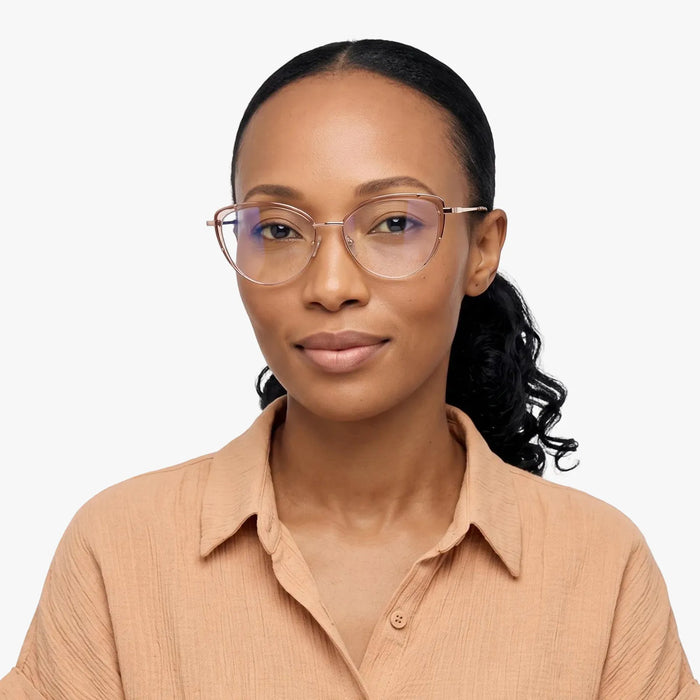 Eydology Kairi Transparent Light Brown/Brown Glasses 4