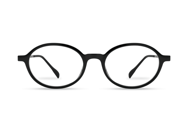 Eydology Kaleb Black Silver Glasses 1