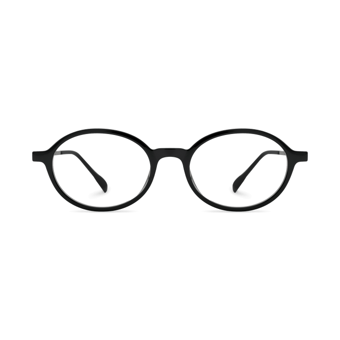 Eydology Kaleb Black Silver Glasses 1
