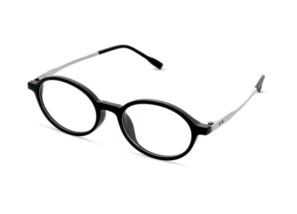 Eydology Kaleb Black Silver Glasses 2