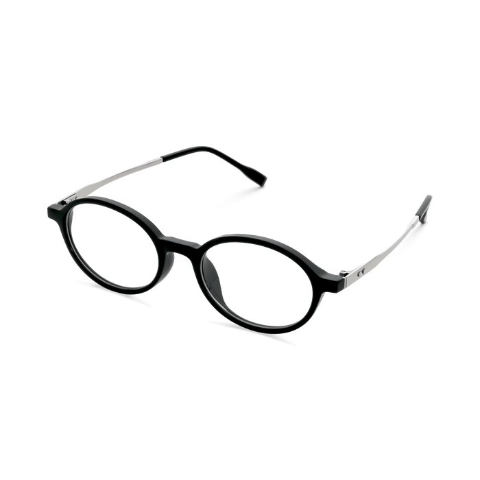 Eydology Kaleb Black Silver Glasses 2
