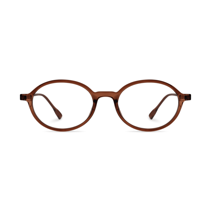 Eydology Kaleb Crystal Dark Brown Glasses 1