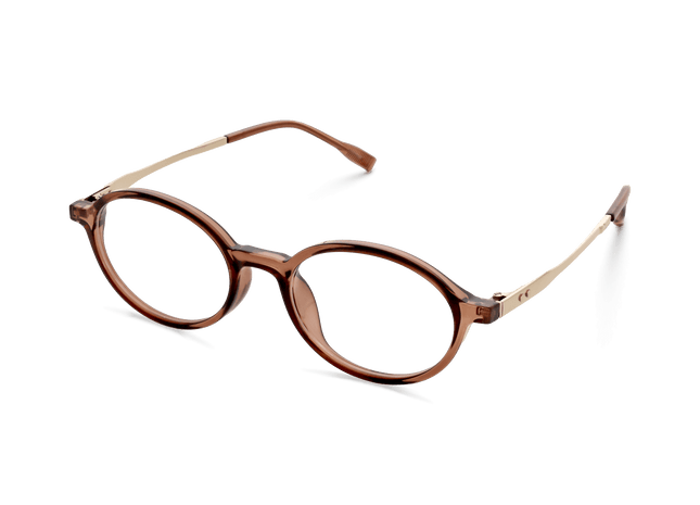 Eydology Kaleb Crystal Dark Brown Glasses 3