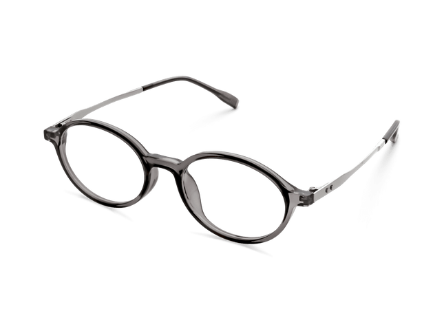Eydology Kaleb Crystal Dark Grey Glasses 2