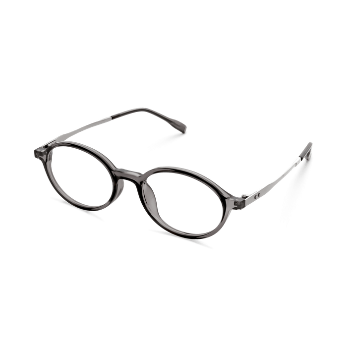 Eydology Kaleb Crystal Dark Grey Glasses 2