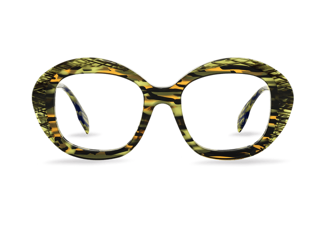 Eydology Kamdyn Olive Glasses 1