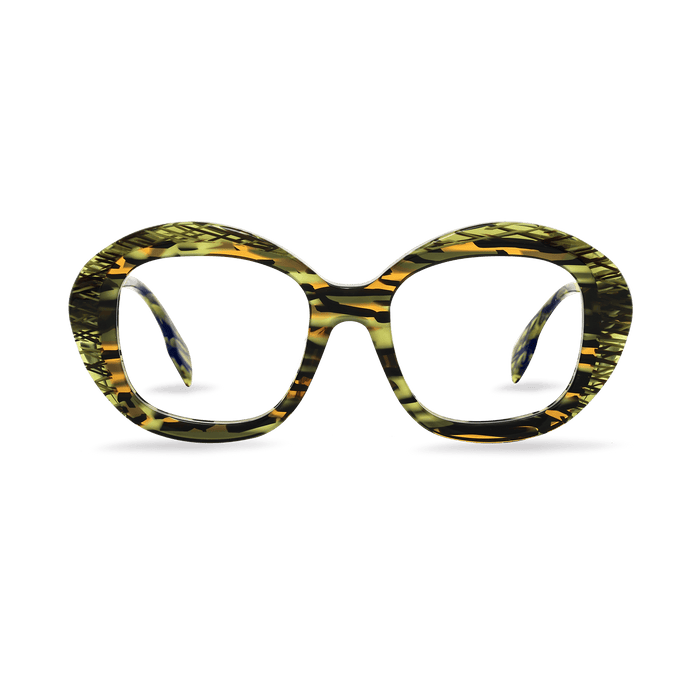 Eydology Kamdyn Olive Glasses 1