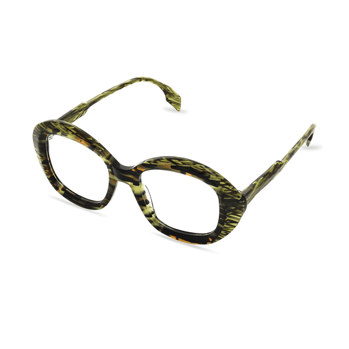 Eydology Kamdyn Olive Glasses 2