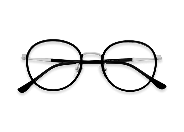 Eydology Kameron Black/Silver Glasses 1