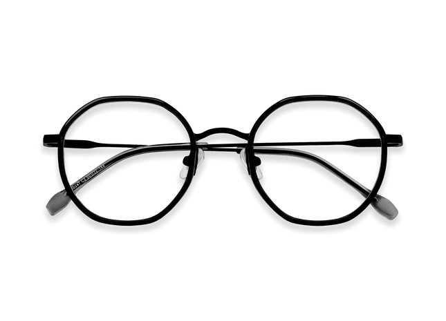 Eydology Kamiyah Black/Crystal Blue Grey Glasses 1