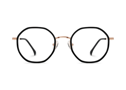 Eydology Kamiyah Black/Rose Gold Glasses 2