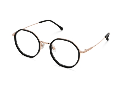 Eydology Kamiyah Black/Rose Gold Glasses 3
