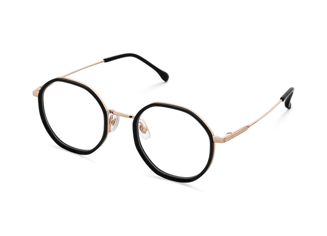 Eydology Kamiyah Black/Rose Gold Glasses 3