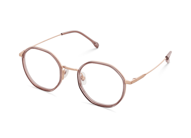 Eydology Kamiyah Crystal Grey Pink/Rose Gold Glasses 3
