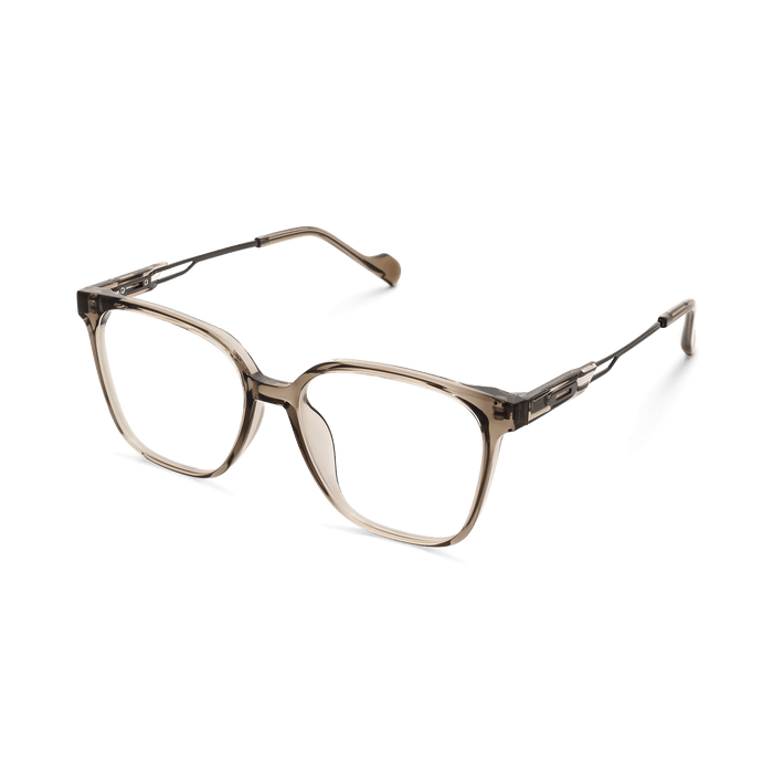 Eydology Karla Clear Brown/Gun Glasses 3