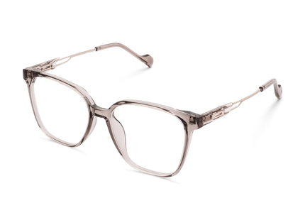 Eydology Karla Clear Light Grey Pink/Light Gold Glasses 3