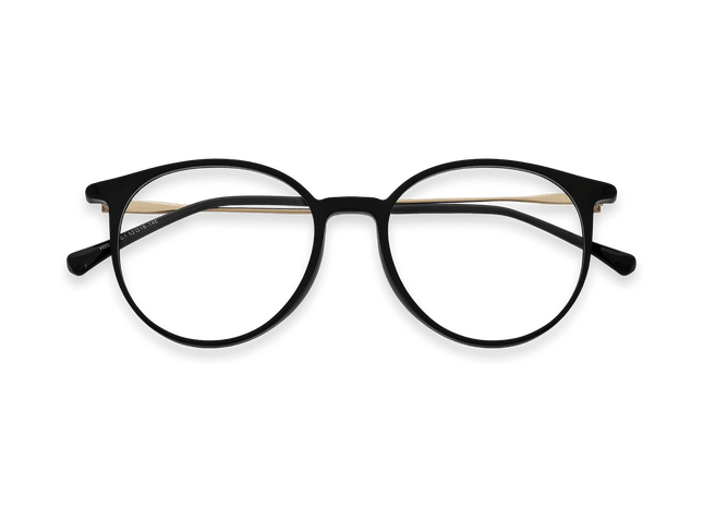 Eydology Kashton Black/Gold Glasses 1