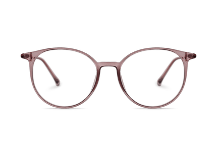 Eydology Kashton Clear Grey Pink/Rose Gold Glasses 2