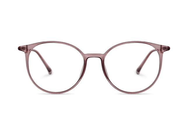 Eydology Kashton Clear Grey Pink/Rose Gold Glasses 2