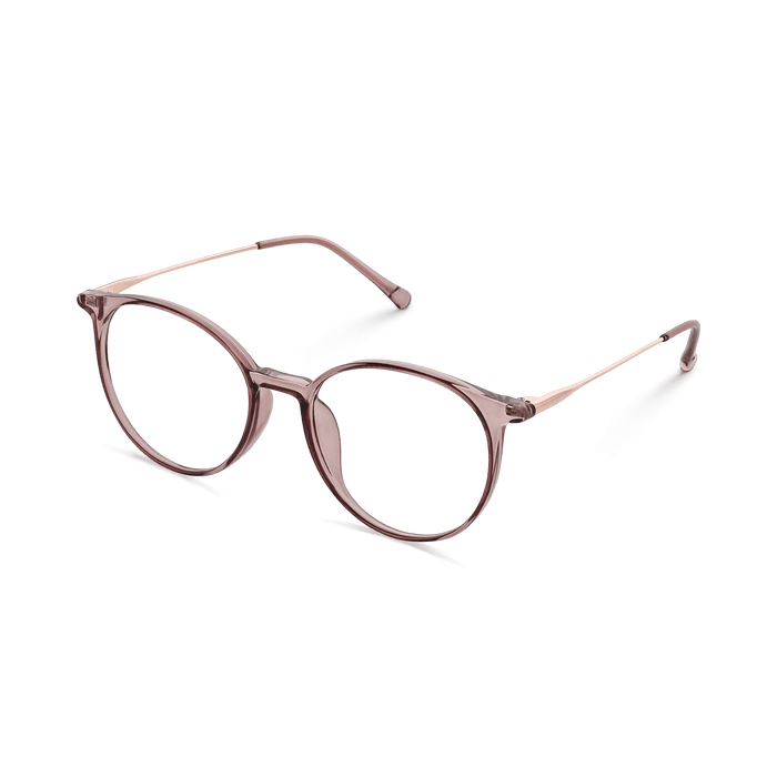 Eydology Kashton Clear Grey Pink/Rose Gold Glasses 5