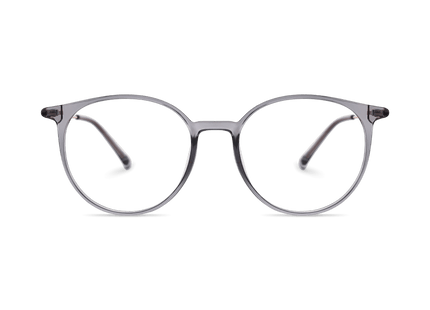 Eydology Kashton Clear Grey Purple/Rose Gold Glasses 2