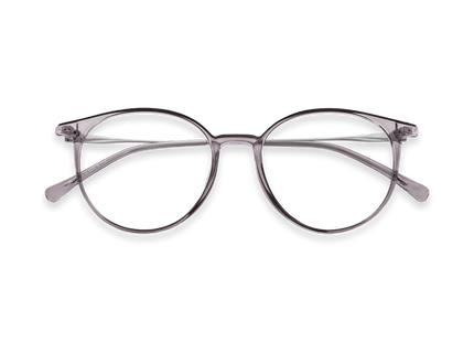 Eydology Kashton Clear Purple/Silver Glasses 1