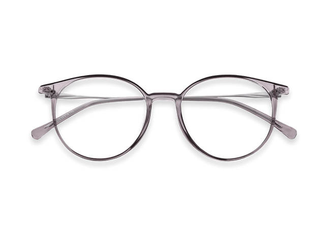 Eydology Kashton Clear Purple/Silver Glasses 1