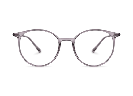Eydology Kashton Clear Purple/Silver Glasses 2