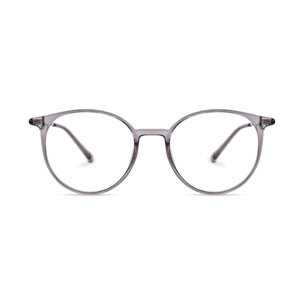 Eydology Kashton Clear Purple/Silver Glasses 2
