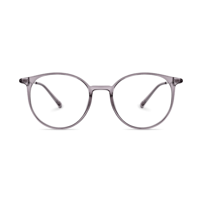 Eydology Kashton Clear Purple/Silver Glasses 2
