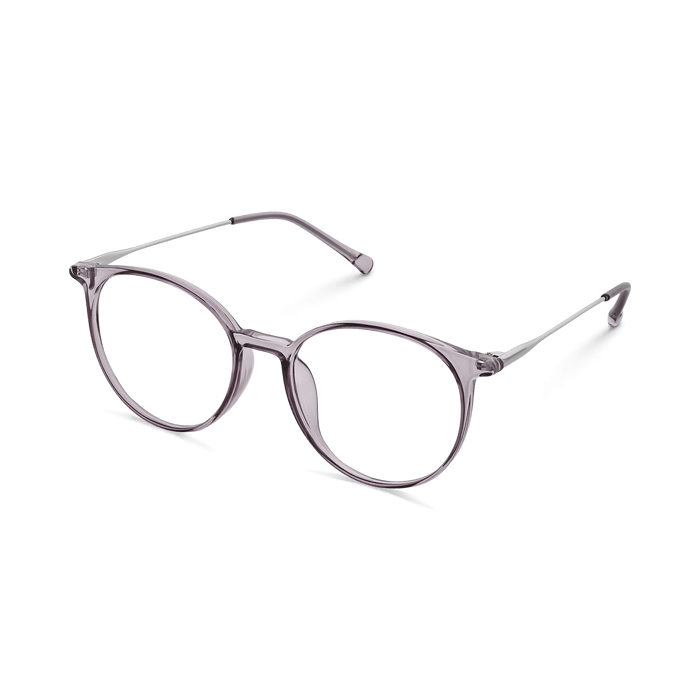 Eydology Kashton Clear Purple/Silver Glasses 3
