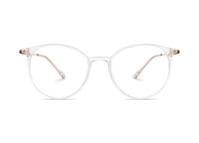 Eydology Kashton Clear White/Rose Gold Glasses 2