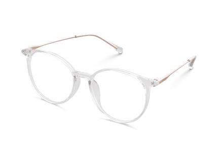 Eydology Kashton Clear White/Rose Gold Glasses 3