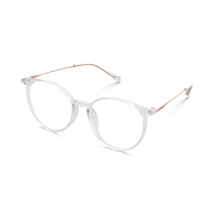 Eydology Kashton Clear White/Rose Gold Glasses 5