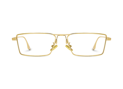 Eydology Kiara Gold Rectangle Eyeglasses 2